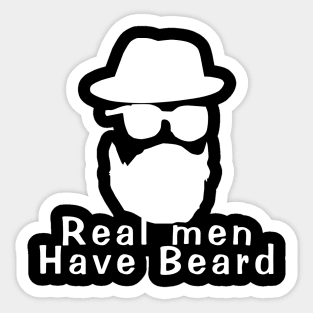 Real men have beard Sticker
